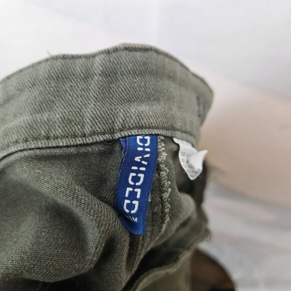 Divided Mens Distressed Ripped Skinny Fit Jeans Size 36x34 Olive Green Pants - Picture 4 of 12